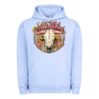 Pigment Grape Ice bullskull mama Urban Hoodie - NancyCooperArtShop