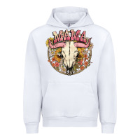White bullskull mama Urban Hoodie - NancyCooperArtShop