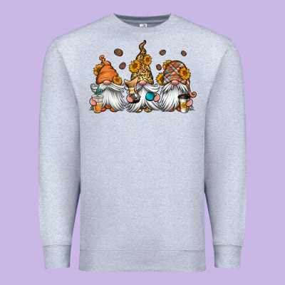 Coffee Gnomes Premium Sweatshirt Designed By Jasminsmagicworld