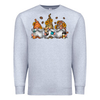 Heather Grey coffee gnomes Premium Sweatshirt - Jasminsmagicworld