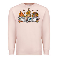 Pale Pink coffee gnomes Premium Sweatshirt - Jasminsmagicworld