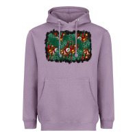 Lavender christmas gift box and leopard background Heavyweight Hoodie - BundleAndBundleShop