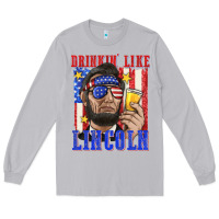 Moon Dust drinking like lincoln Long Sleeve Tee - texasbilliewilder