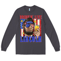 Smoke drinking like lincoln Long Sleeve Tee - texasbilliewilder