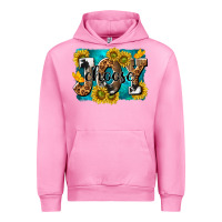 Fuchsia Pink choose joy Urban Hoodie - NancyCooperArtShop