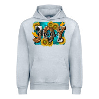 Heather Grey choose joy Urban Hoodie - NancyCooperArtShop