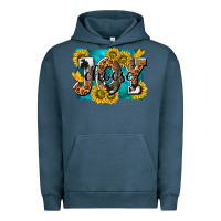 Pigment Midnight Navy choose joy Urban Hoodie - NancyCooperArtShop