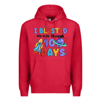 Cardinal i blasted my way through 100 days Premium Hoodie - MaliasSmallBusiness