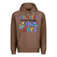 Chestnut i blasted my way through 100 days Premium Hoodie - MaliasSmallBusiness