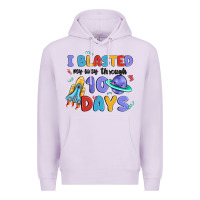 Lilac i blasted my way through 100 days Premium Hoodie - MaliasSmallBusiness