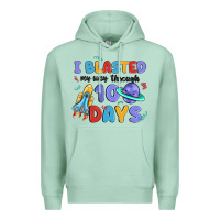 Seafoam i blasted my way through 100 days Premium Hoodie - MaliasSmallBusiness