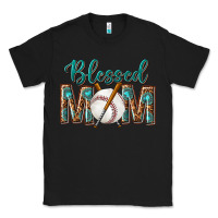 Black western blessed mom with baseball Classic Tee - texasbilliewilder