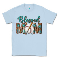 Dusty Blue western blessed mom with baseball Classic Tee - texasbilliewilder