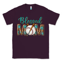 Plum western blessed mom with baseball Classic Tee - texasbilliewilder