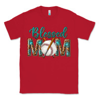 Red western blessed mom with baseball Classic Tee - texasbilliewilder