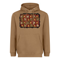 Toasted Coconut christmas gingerbread man and house background Heavyweight Hoodie - BundleAndBundleShop