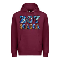 Burgundy boy mama Premium Hoodie - AdoDesignShop