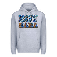 Heather Grey boy mama Premium Hoodie - AdoDesignShop