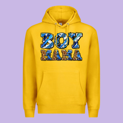 Boy Mama Premium Hoodie Designed By Adodesignshop