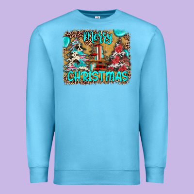 Merry Christmas Premium Sweatshirt Designed By Jahusdesignshop