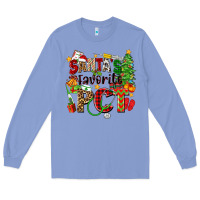 Colony Blue santa's favorite pct Long Sleeve Tee - Zillion Design Studio
