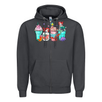 Smoke ariel coffee cups Zipper Hoodie - Zillion Design Studio