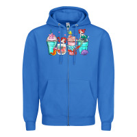 True Royal ariel coffee cups Zipper Hoodie - Zillion Design Studio