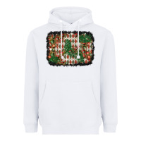 White christmas ornament and diamond plaid  background Heavyweight Hoodie - BundleAndBundleShop