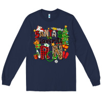Navy santa's favorite rn Long Sleeve Tee - Zillion Design Studio