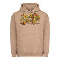 Pigment Burro created with a purpose with sunflower and butterfl Urban Hoodie - NancyCooperArtShop