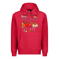 Cardinal my teacher survived 100 days of me Premium Hoodie - MaliasSmallBusiness
