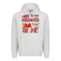 Dove Grey my teacher survived 100 days of me Premium Hoodie - MaliasSmallBusiness