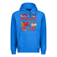 True Royal my teacher survived 100 days of me Premium Hoodie - MaliasSmallBusiness