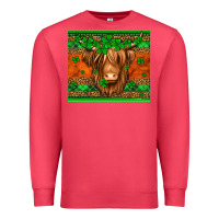 Cardinal st patricks day long haired cow Premium Sweatshirt - Jasminsmagicworld