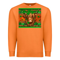 Carrot st patricks day long haired cow Premium Sweatshirt - Jasminsmagicworld
