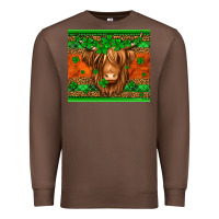 Chestnut st patricks day long haired cow Premium Sweatshirt - Jasminsmagicworld