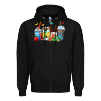 Black math teacher coffee cups Zipper Hoodie - Zillion Design Studio