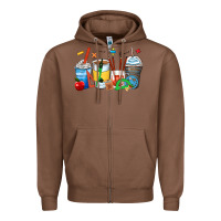 Chestnut math teacher coffee cups Zipper Hoodie - Zillion Design Studio