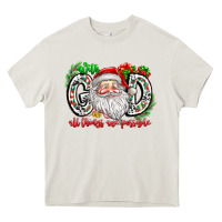Cream with god all things are possible santa Heavy Core Tee - CowhideDigitalArt