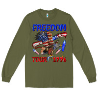 Army Green freedom born to be free tour 1776 Long Sleeve Tee - texasbilliewilder