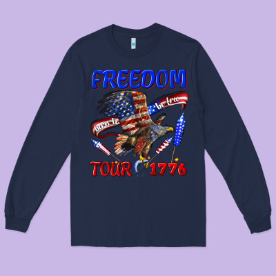 Long Sleeve Tee freedom born to be free tour 1776
