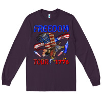 Plum freedom born to be free tour 1776 Long Sleeve Tee - texasbilliewilder