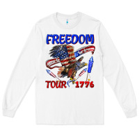 White freedom born to be free tour 1776 Long Sleeve Tee - texasbilliewilder