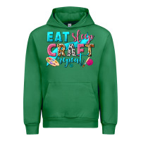 Emerald eat sleep craft repeat Urban Hoodie - NancyCooperArtShop