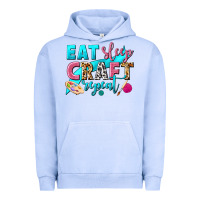 Pigment Grape Ice eat sleep craft repeat Urban Hoodie - NancyCooperArtShop