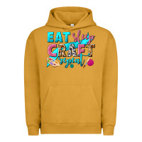 Pigment Peanut Butter eat sleep craft repeat Urban Hoodie - NancyCooperArtShop