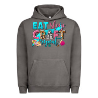 Pigment Tornado eat sleep craft repeat Urban Hoodie - NancyCooperArtShop