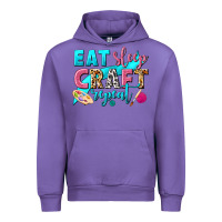 Tulip eat sleep craft repeat Urban Hoodie - NancyCooperArtShop
