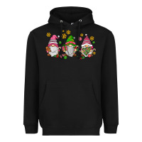 Black pink christmas gnomies Heavyweight Hoodie - AdoDesignShop