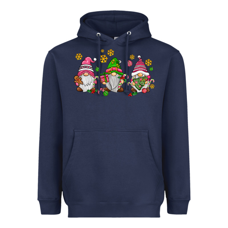 Pink Christmas Gnomies Heavyweight Hoodie by AdoDesignShop | Teevron